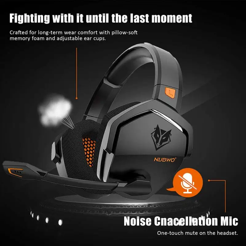 Bluetooth Headsets Bass Stereo Nubwo G06 Wired Sport Earphone Noise Reduction Stereo With Mic Wireless Gaming Headset 3.5mm
