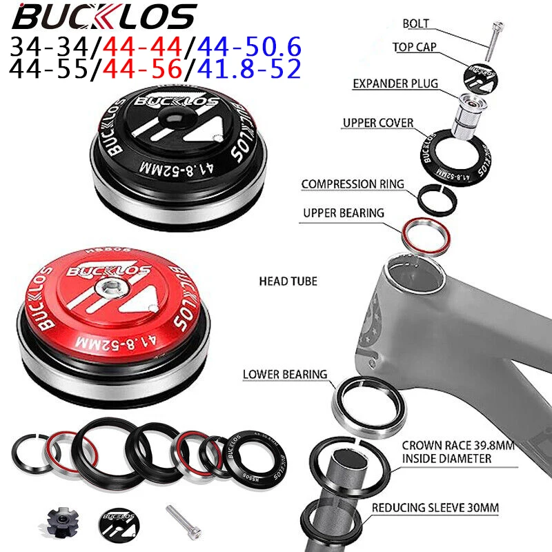 

Велосипедная Рама BUCKLOS, гарнитура с двойным подшипником, велосипедные наушники 34-34/44-44/44-50,6/44-55/44-56, ультралегкие 1-1/8 дюйма, дорожные MTB гарнитуры