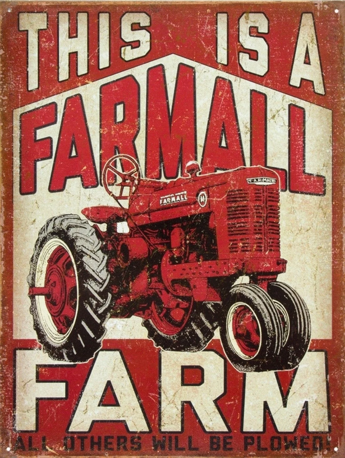 

Это Farmall фермерский трактор Ретро винтажный Ностальгический металлический жестяной знак (посетите наш магазин, больше товаров!)