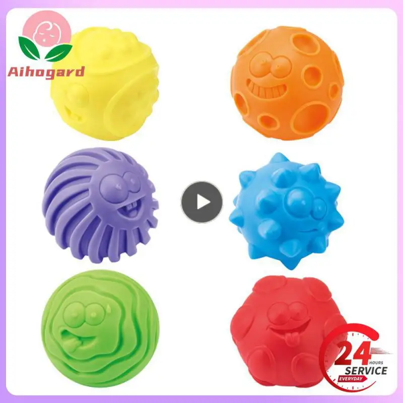 

Baby Tactile Ball Soft Rubber Multi-texture Hand Grasping Ball Baby Perception Learning To Crawl Massage Toy Ball Bath Toy Gifts