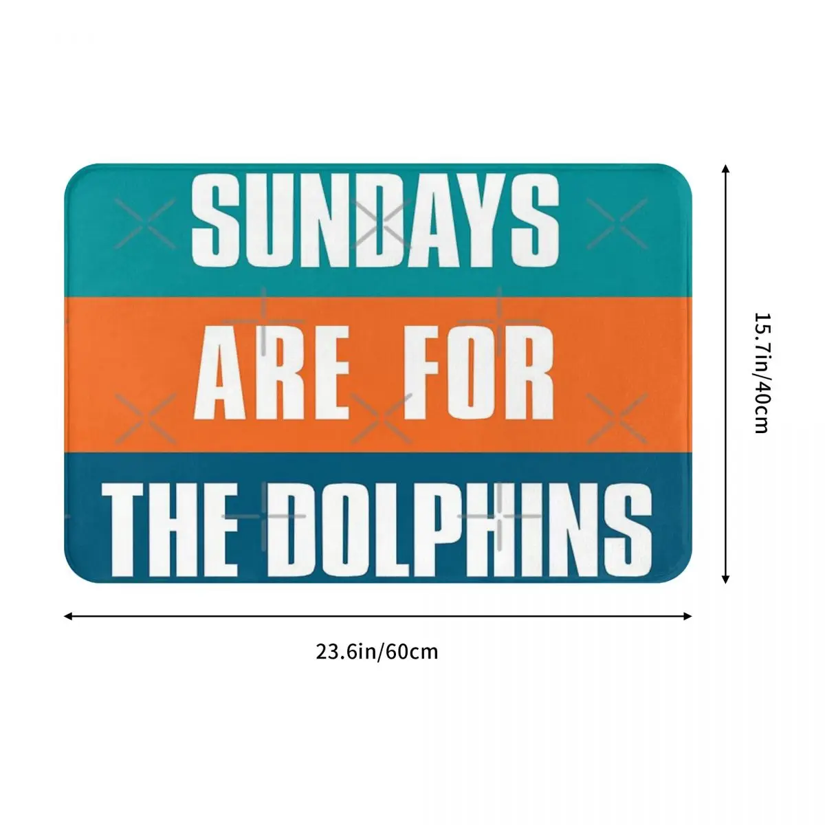 Воскресение для дельфинов коврик фанатов Майами из футбола ног