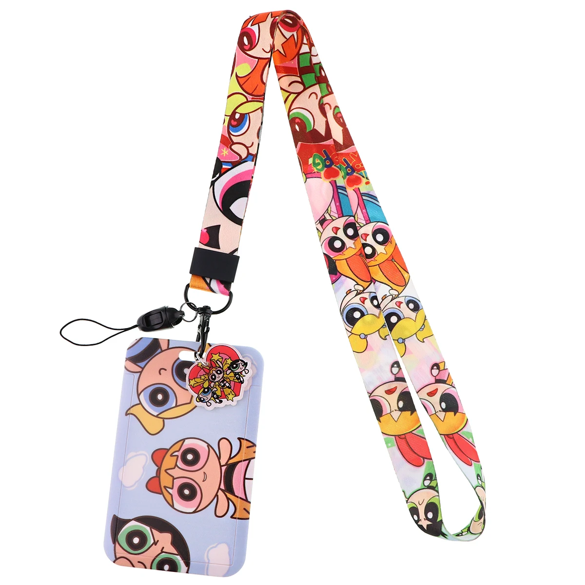 Cute Cartoon Lanyards For Keys Chain ID Credit Card Cover Pass Mobile Phone Charm Neck Straps Badge Holder Accessories Gifts