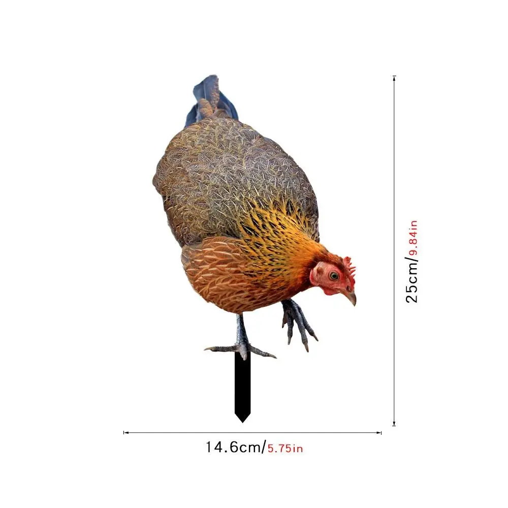 

Акриловая садовая фигурка курицы