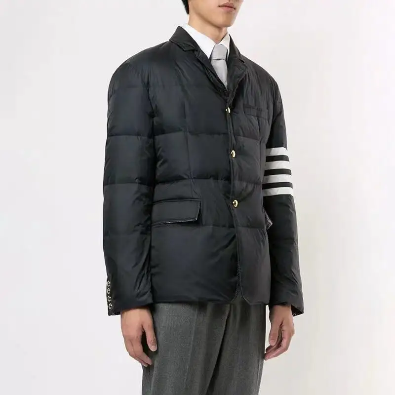 TB Four Stripes Dark Blue TB Suit Down Jacket Men