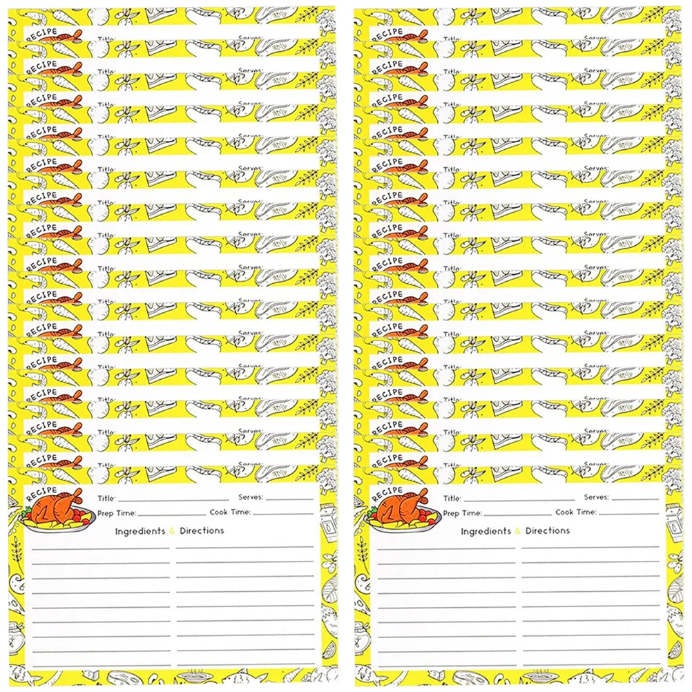 50 шт. кухонные карты рецептов подарок для друзей еды тонкое качество