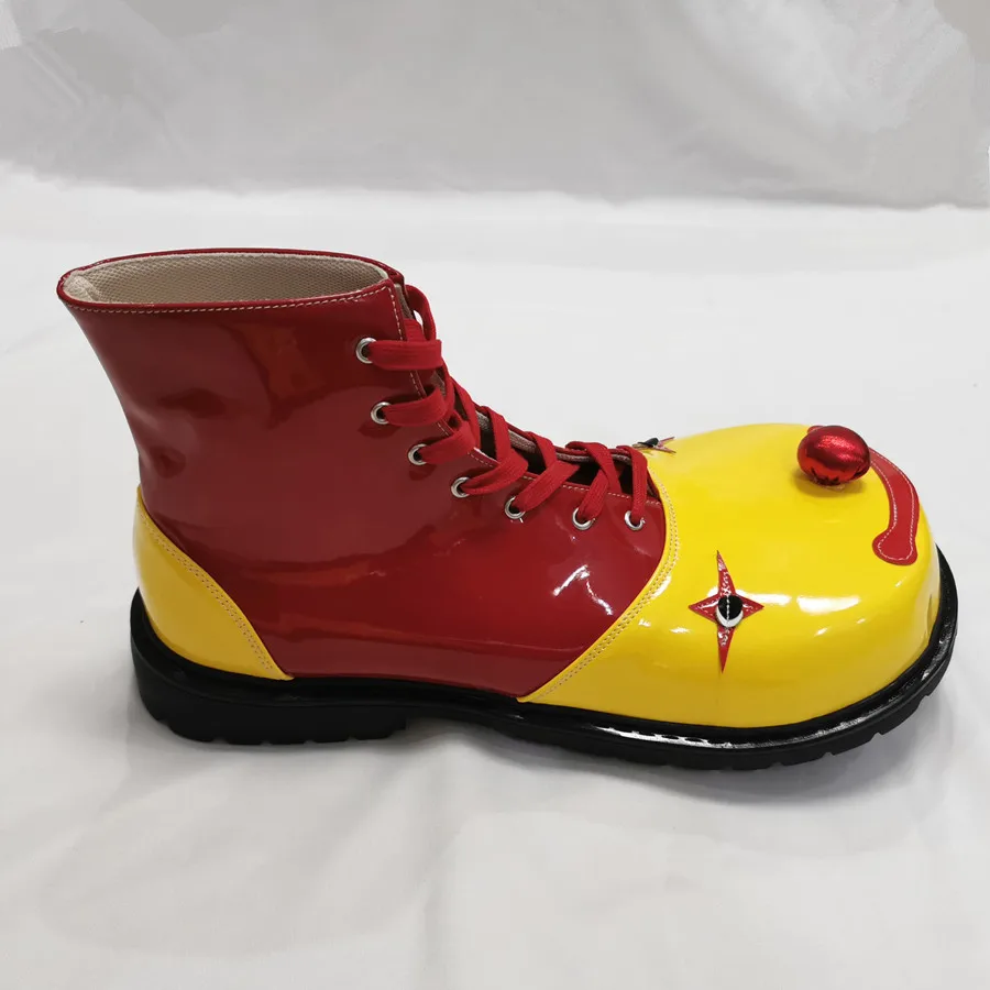 34 см сапоги клоуна с улыбающимся лицом для взрослых обувь косплея большого