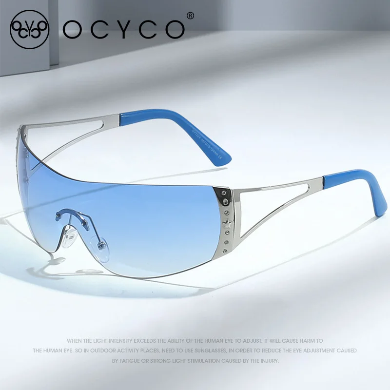 

Luxury Y2k Rimless Sunglasses Women Vintage Goggle Sun Glasses Lentes Gafas Oculos Feminino De Sol UV400 Eyewear B20989