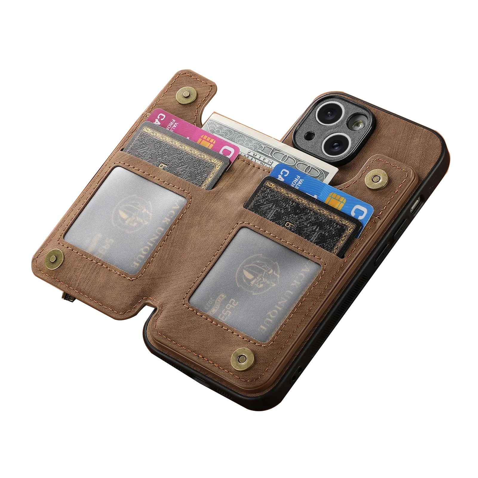 Чехол-кошелек на молнии для OPPO A58 A57 A54 A53 A52 A38 A35 A33 A32 A18 A17 A16 A15 роскошный кожаный