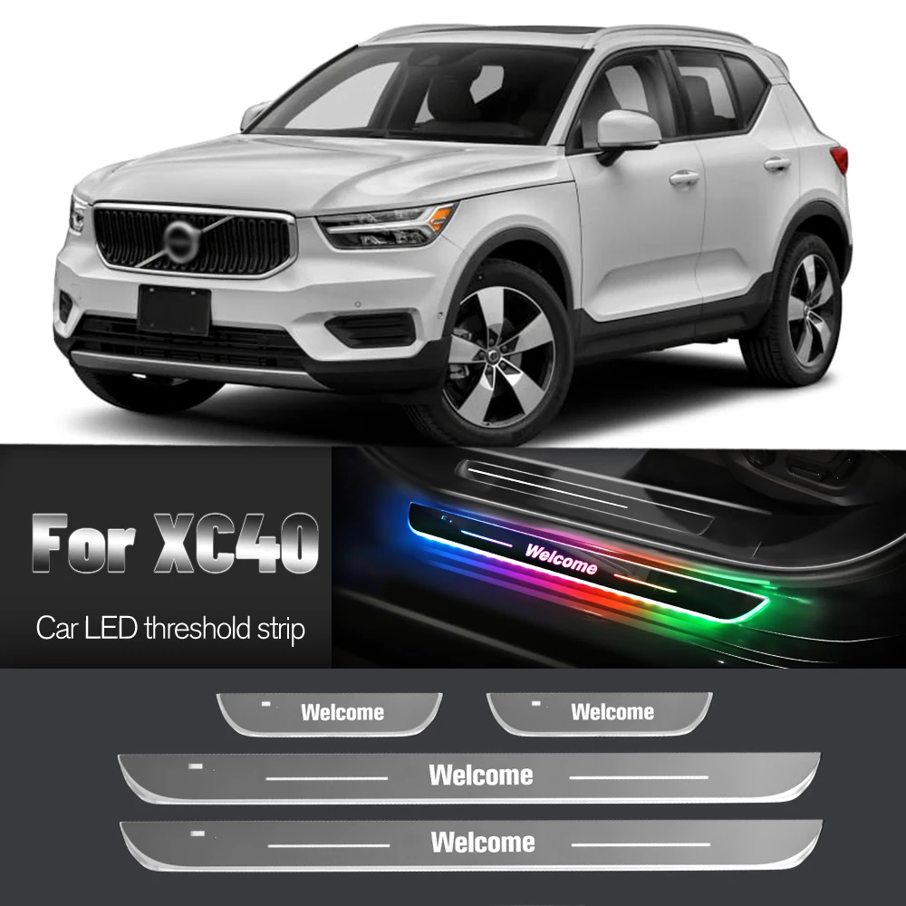Автомобильный порог для Volvo XC40 2017-2023 2018 2020 2021 2022 индивидуальный логотип