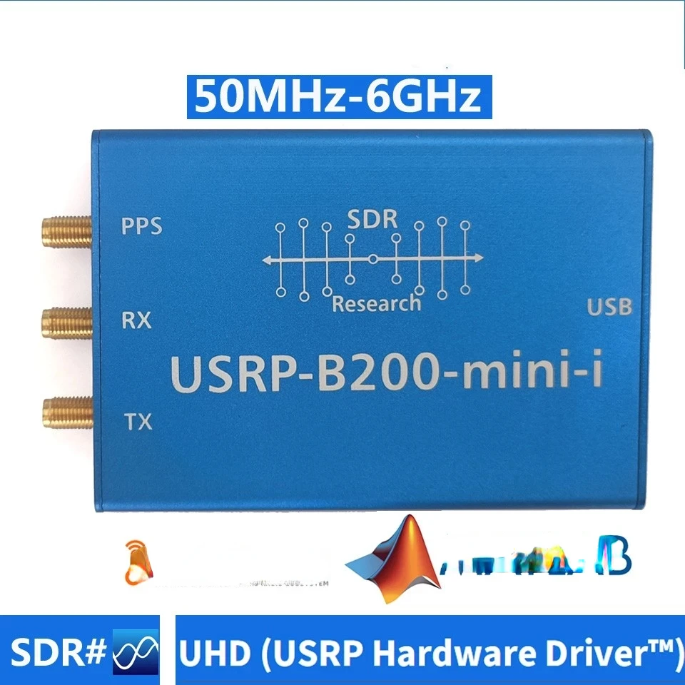 

New B200-mini-i 70MHz- 6GHz Software Radio SDR RF Development Board USRP Replace for Ettus B200Mini/B210 Support UHD