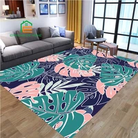 plant tropical leaf pattern carpets for bedroom living room kitchen floor mats home decor non slip motorcycle floor rug 14 sizes