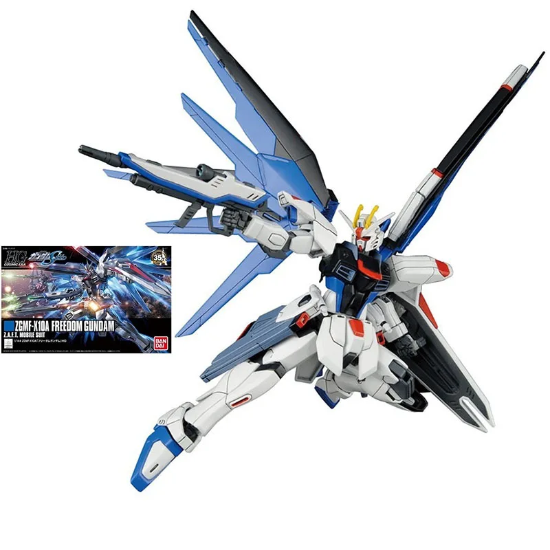 Bandai собранная модель Gundam фигурка HGCE 1/144 ZGMF-X10A фотография для новорожденных Z.A.F.T мобильный костюм Подлинная модель игрушки