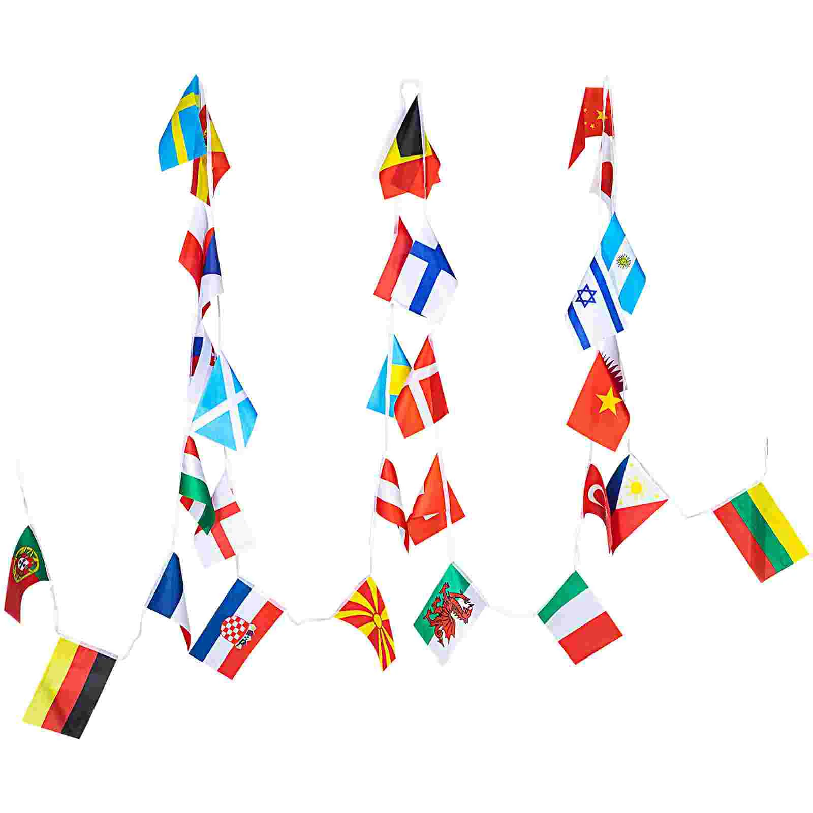 

Flag Banner World International Country Flags Pennant Bunting Cup Garland String Decorations Party Decoration Countries
