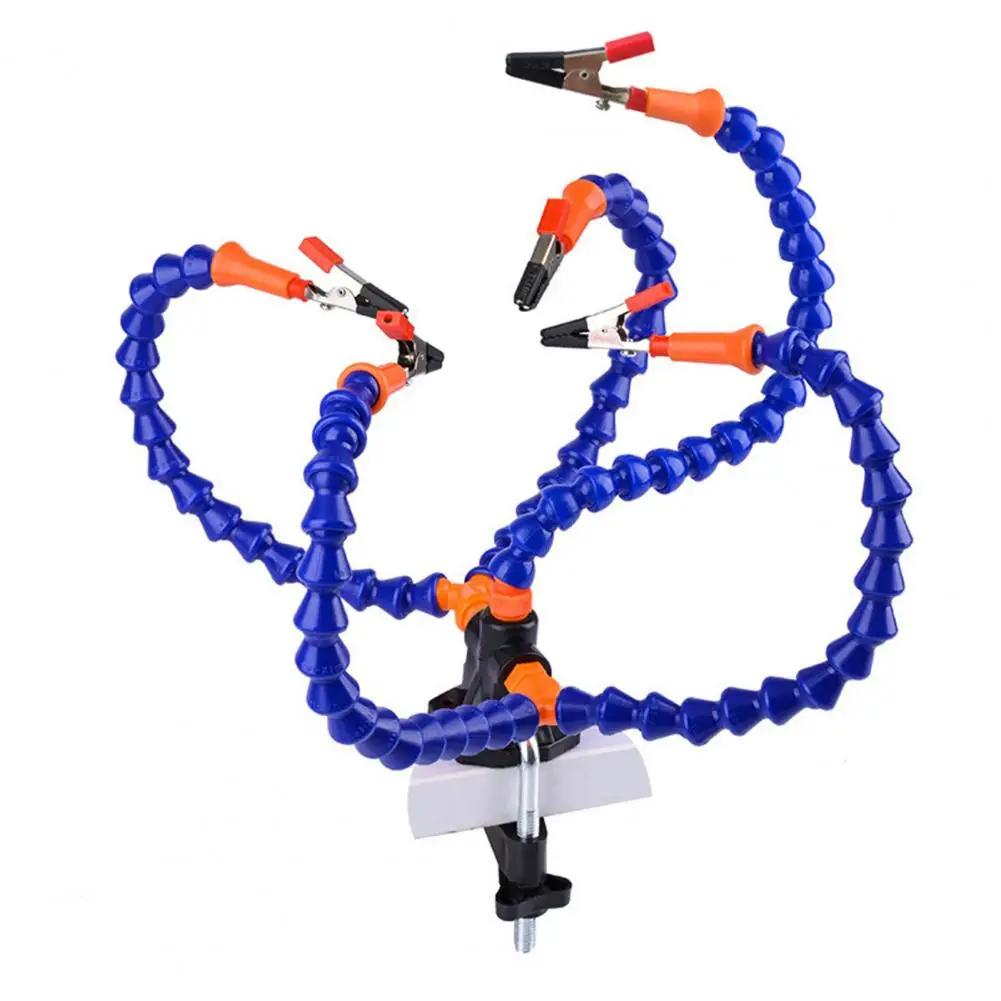 

Настольный зажим для пайки, лупа с подсветкой 3X, «третья рука», USB