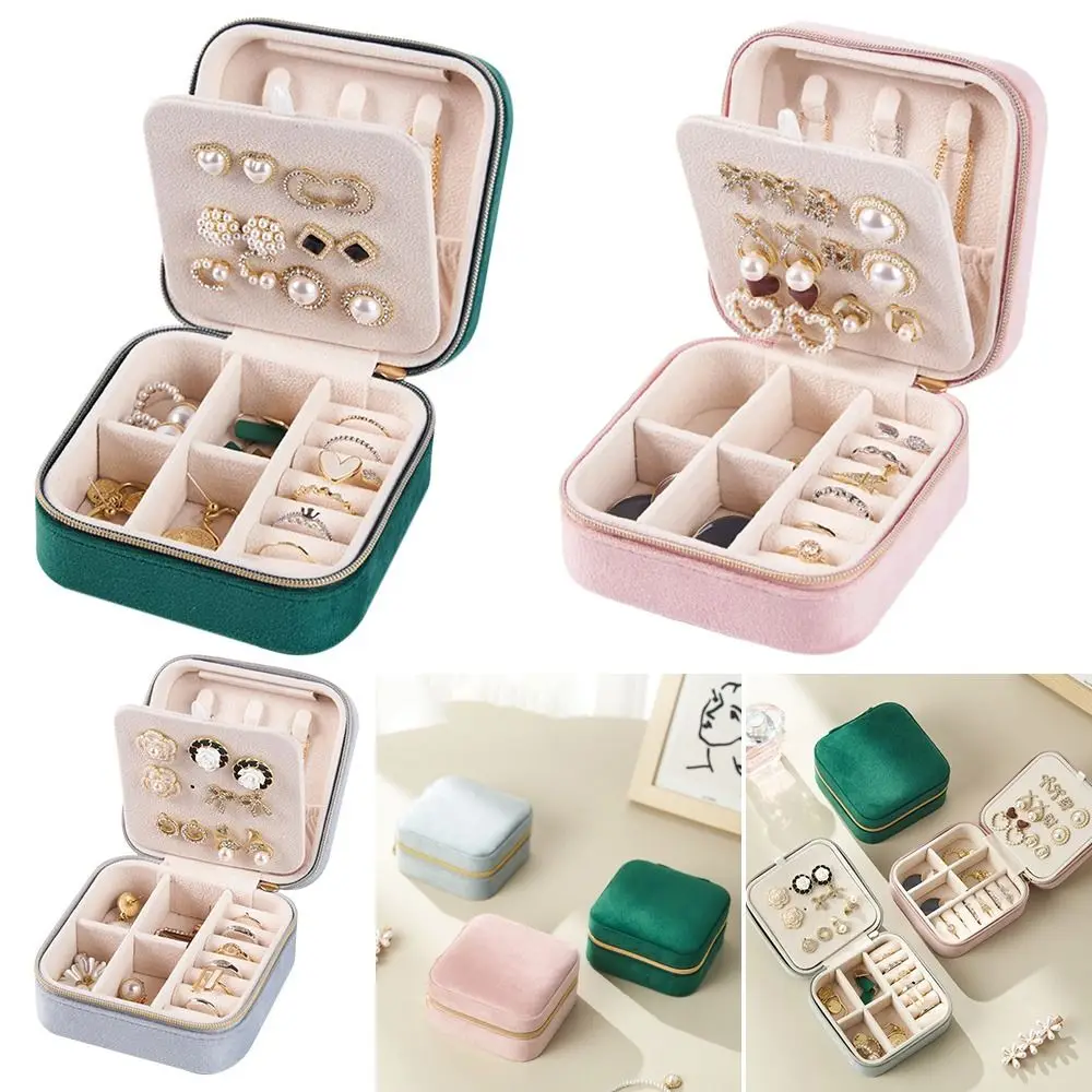 

Multi-functional Jewelry Organizer Portable Velvet Jewelry Box Gift Case Storage Box Display Box