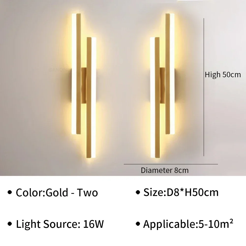 

Современный светодиодный настенный светильник для спальни, гостиной, прикроватной тумбочки, прихожей, внутреннего окружающего освещения, декоративный домашний светильник