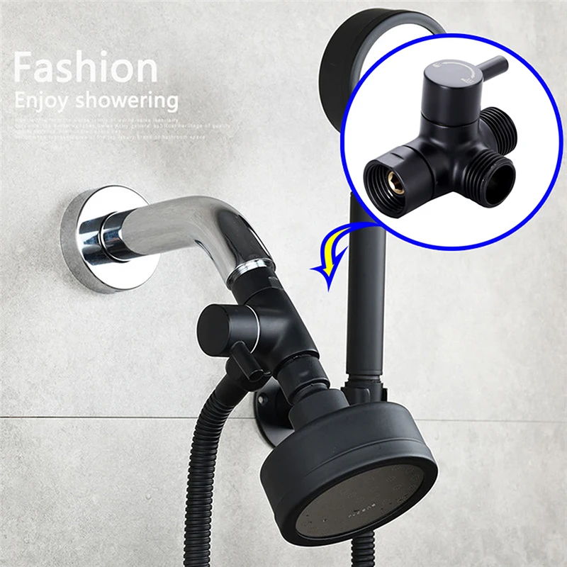 

Душевая лейка, латунный регулирующий клапан, 3 направления, G1/2 дюйма, универсальный переключатель, адаптер для крана, крепление