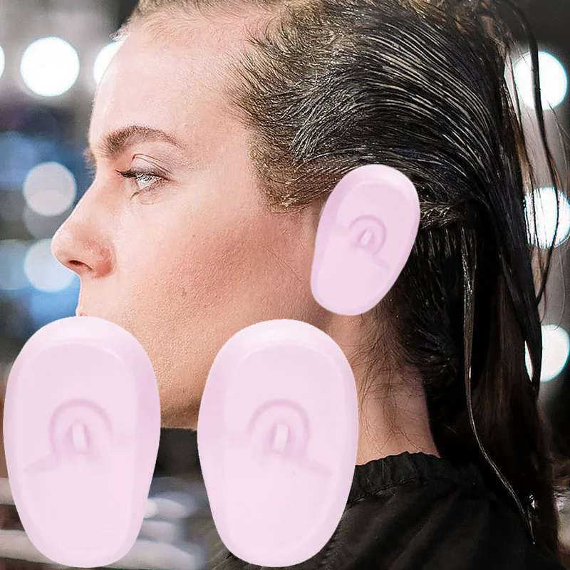 

1 Pair Ear Protector Cover Soft Silicone Earmuff Waterproof Dye Hair Bake Oil Ear Cover Profession Salon Barber Hairstyle Supply