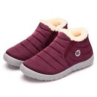 vulcanized shoes women slip on waterproof shoes fashion breathable outdoor fur warm winter casual shoes sneakers women