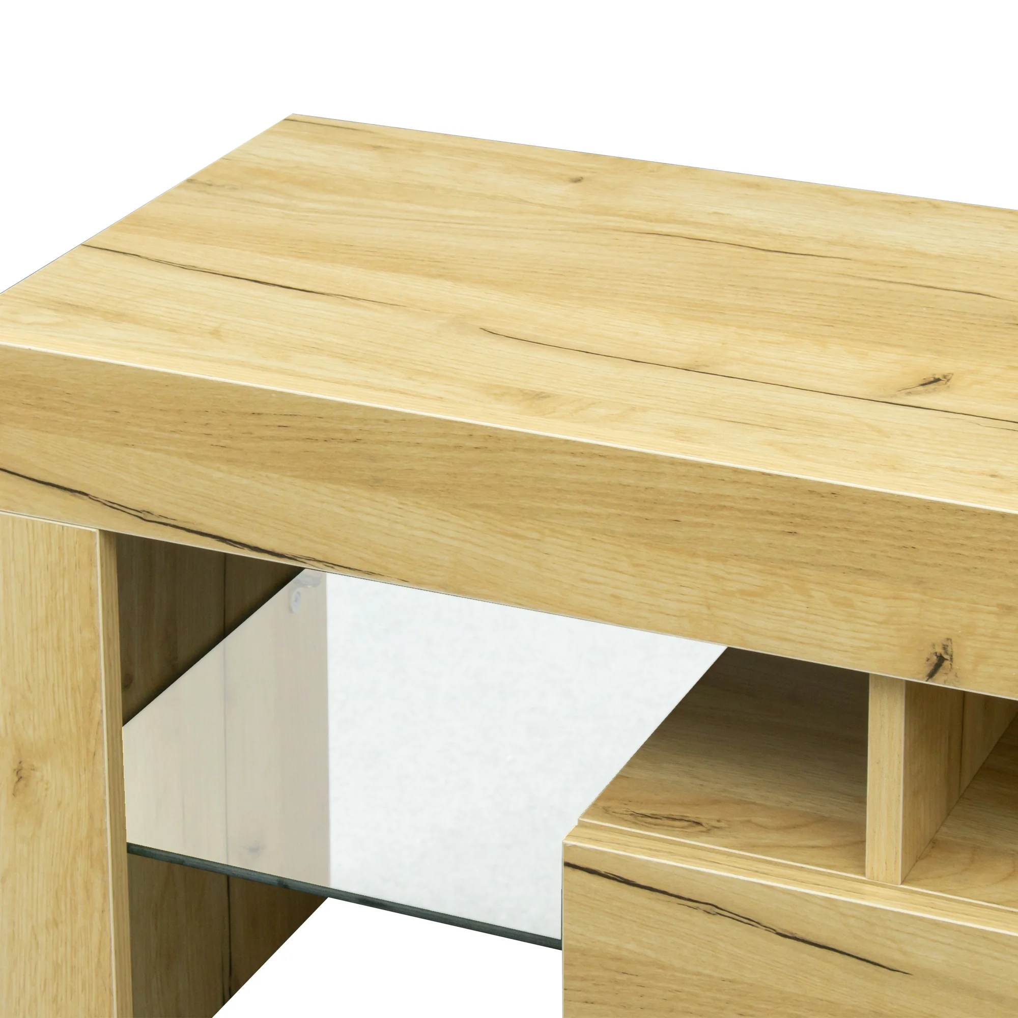 Подставка для телевизора со светодиодными RGB-подсветками ТВ-шкаф с плоским