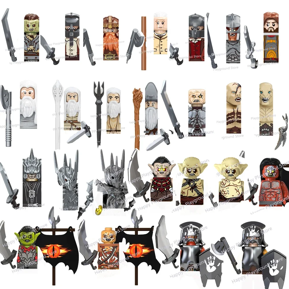 TV6409 TV6410 Gothmog Sauron Bolg Azog Gandalf Saruman Gimli Orcs Isildur Аниме Кирпичи Куклы Строительные блоки