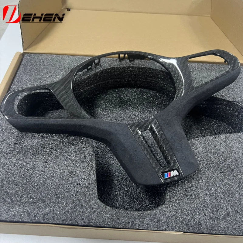 Накладка на панель рулевого колеса из углеродного волокна alcanta для BMW G80 G82 G83 G87 F95