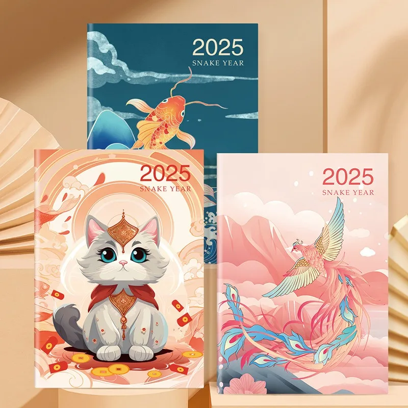 Коллекция 2025 года бумажный секретарь позолоченный блокнот китайский шикарный