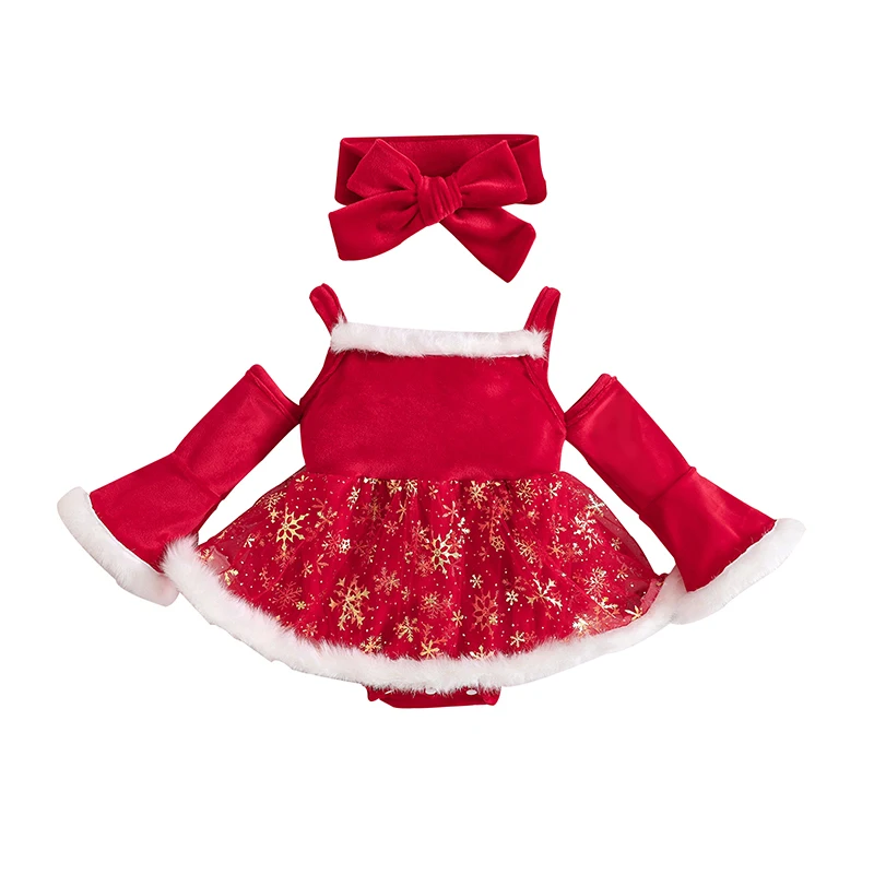 

Детский комбинезон с длинным рукавом и повязкой на голову