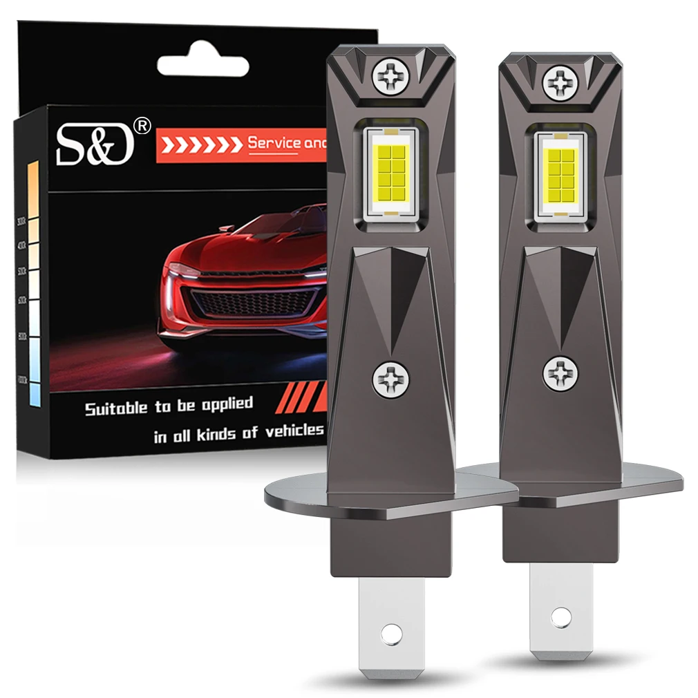 

30000LM H1 Светодиодные фары 120 Вт 16 шт. 3570 CSP Дальний ближний свет Turbo Автоматический фонарь 1: 1 безвентиляторный Canbus H1 Mini 12 В 6000 К