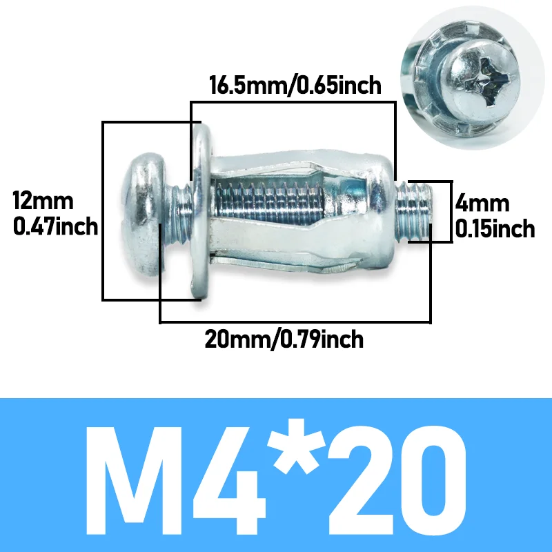 

Винтовые гайки с заклепками M4-M8, 50 шт.