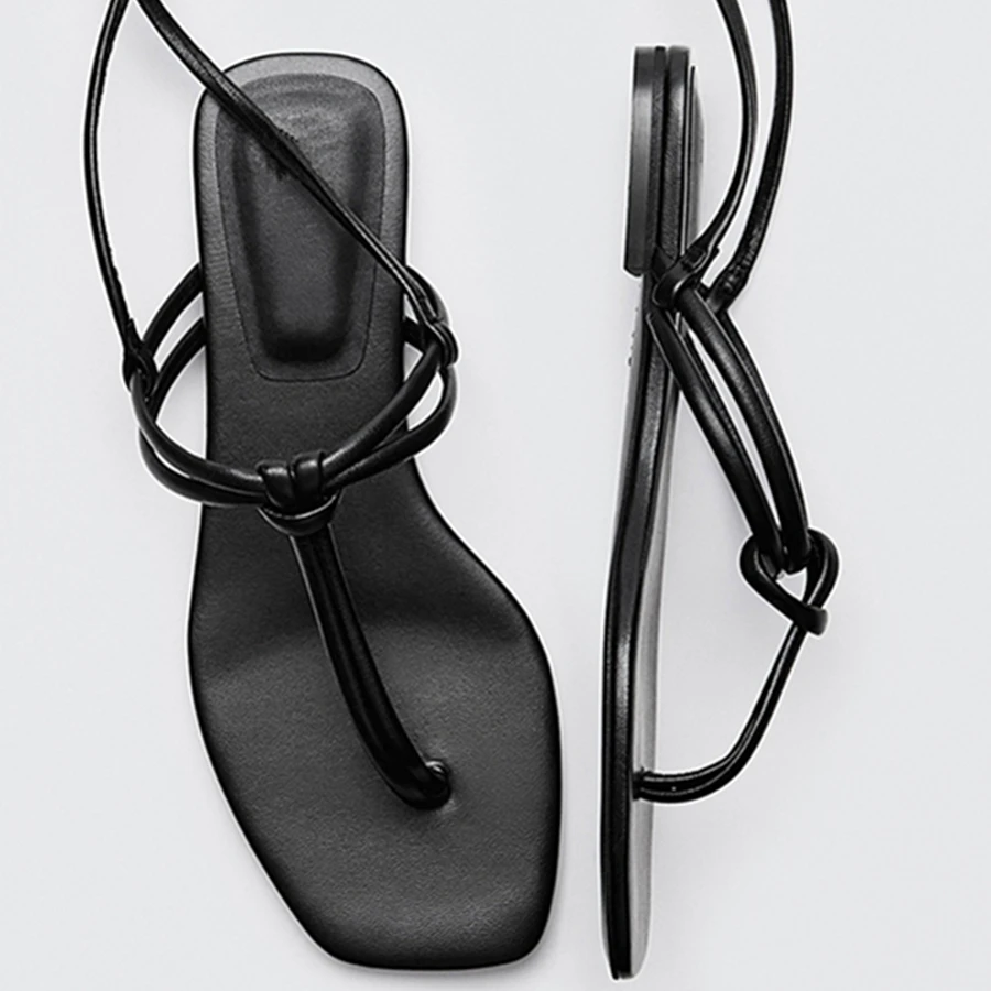 

Босоножки Jenny & Dave женские из натуральной кожи, винтажные римские сандалии на завязках, модная обувь в английском стиле, Ins bloger, лето 2022