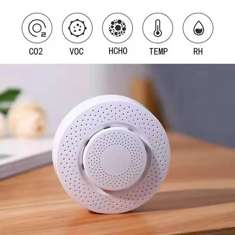 Tuya WiFi Smoke Alarm Fire Protection Detector house Combination Home Security System fighters