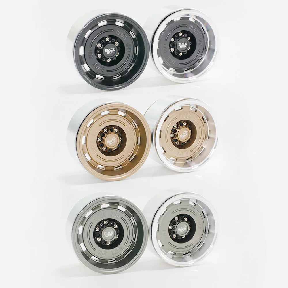 2 6 дюймовый ЧПУ обод имитация колес концентратор 17 комбайнер для 1/8 RC гусеничного