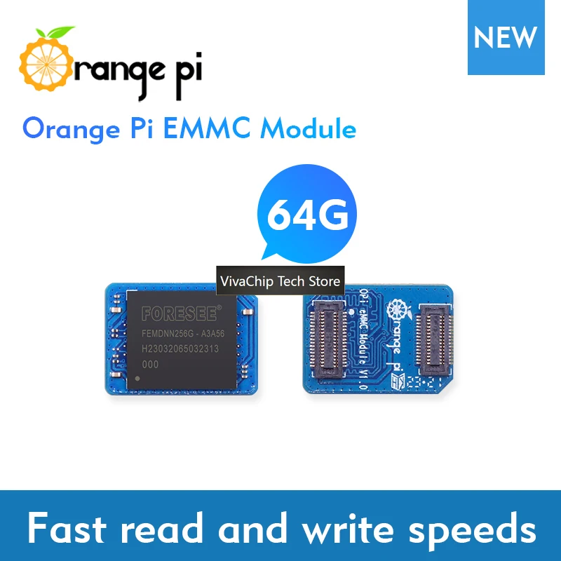 Модуль VivaChip TechOrange Pi 3B 4GB+64G EMMC, мини-ПК Rockchip RK3566, четырехъядерный процессор, Wi-Fi+BLE, Gigabit, для Android и Linux OS, SBC, одноплатный компьютер (art.: 3920da3ea42f8) - 3920da3ea42f8