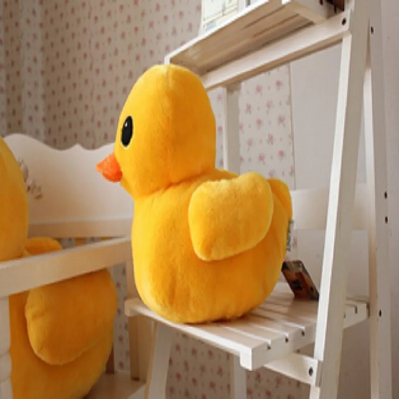 Игрушечная плюшевая подушка Желтая утка 30 см 50 | Игрушки и хобби