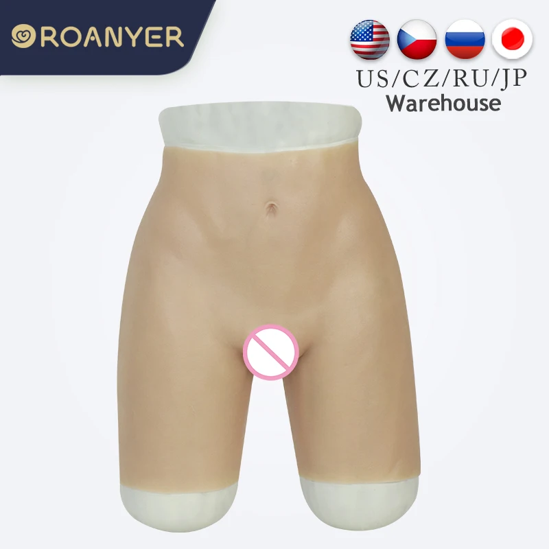 

Roanyer shemale silicone penetrable fake vagina pant artificial false buttock latex underwear crossdresser DragQueen transgender