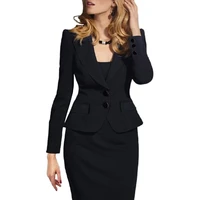 fashion hot solid color slim leisure european and american workplace small suit girl short jacket