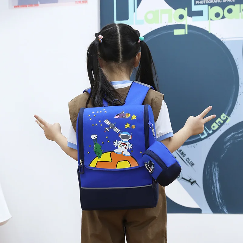 Children's Backpack Kindergarten Primary School Student Schoolbag4-8year-old Space Series Portable Burden Alleviation Schoolbag
