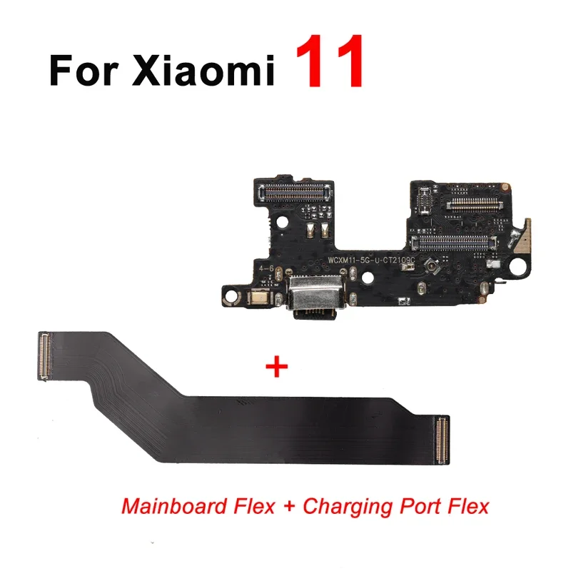 USB-док-станция для зарядки, гибкий кабель для Xiaomi 11, разъем для материнской платы, гибкая задняя часть камеры, стеклянный объектив, запасная часть (art.: 3920d3cfeb496) - 3920d3cfeb496