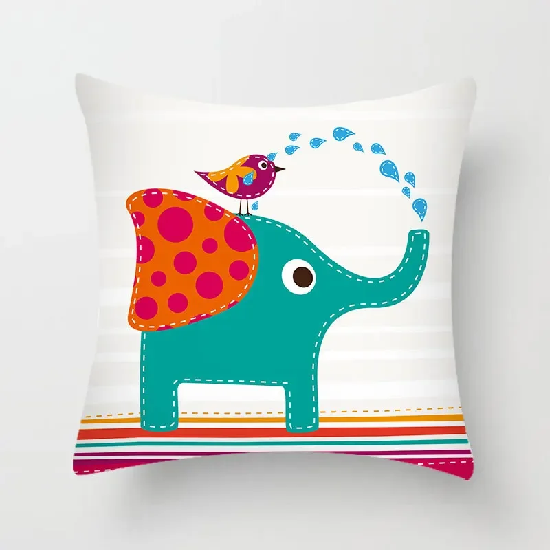 Симпатичная наволочка с мультяшным принтом для спальни подушка из полиэстера Dofa