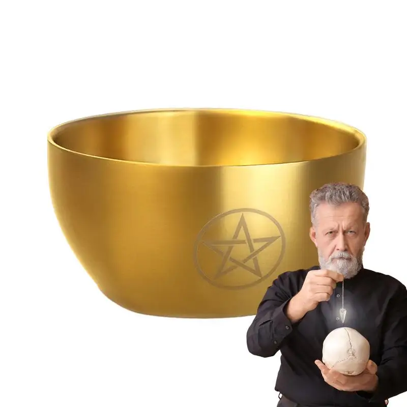 

Контейнер из нержавеющей стали с пентаграммой для украшения дома