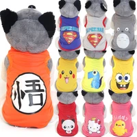 new cartoon pet vest teddy dog clothes spring and summer small dog cat dog costumes pet clothes dog accessories pet products