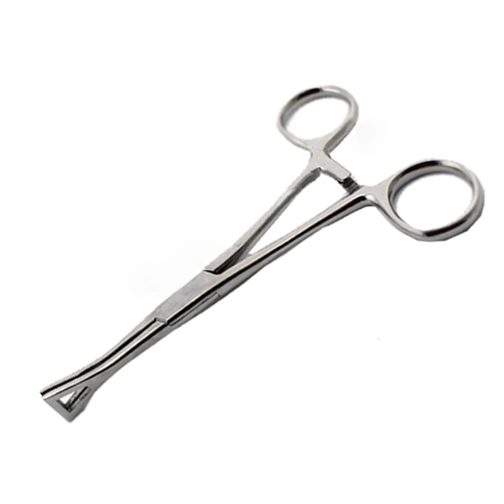 

Tool Lip Clamp Tongue Septum Belly Body Stainless Steel Tattoo Pliers Accessories Ear Professional Piercing Forceps