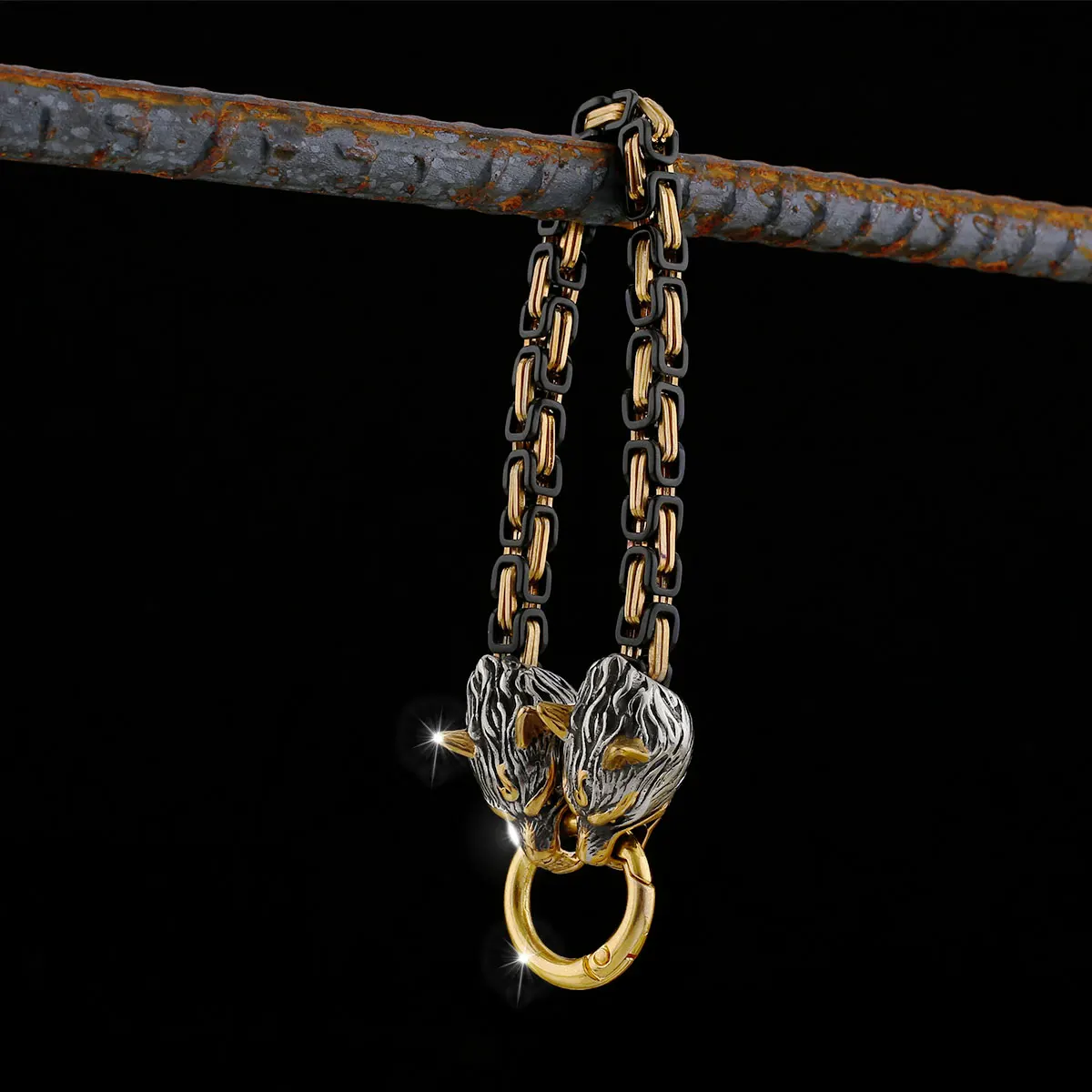 

Viking Retro Men's Domineering Animal Bracelet Nordic Fashion Creative Stainless Steel Bracelet Jewelry Accessories Unisex