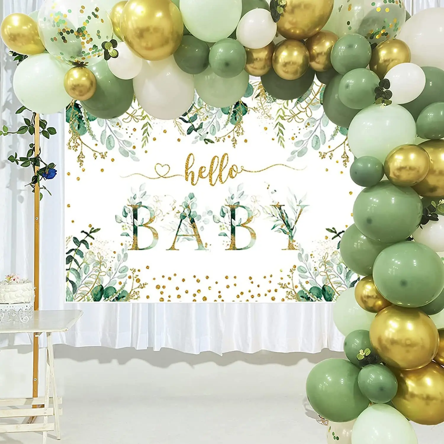 

Baby Shower Party Supply Printed Olive Green Jungle Theme Party Decor Set Baby Shower Favors Baby Shower Decorations XHC88