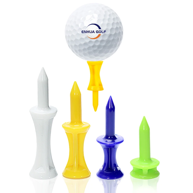 Tees Step Down Golf Tees Plastic Pack of 50 Golf Tee Colorful Best for All Over Sized Drivers, Irons & Hybrids. Longer Drives