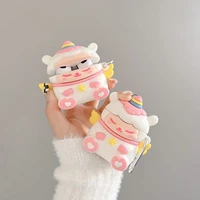 3d cute unicorn case for apple airpods 1 2 3 pro cases cover for iphone bluetooth earbuds earphone case