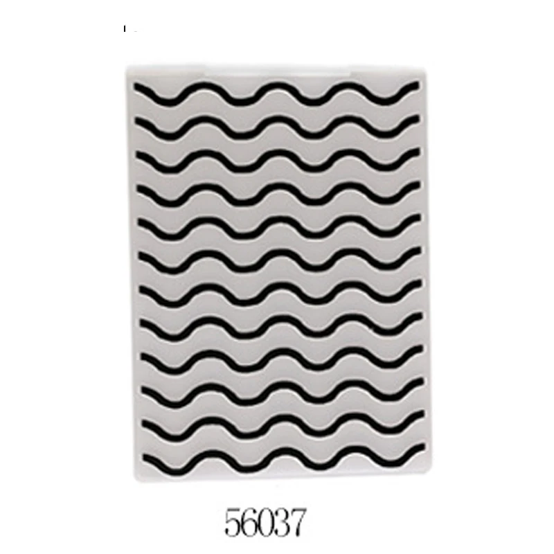 

Curve Embossing folders Plastic Background Template for DIY Scrapbooking Crafts Making Photo Album Card Holiday Decoration