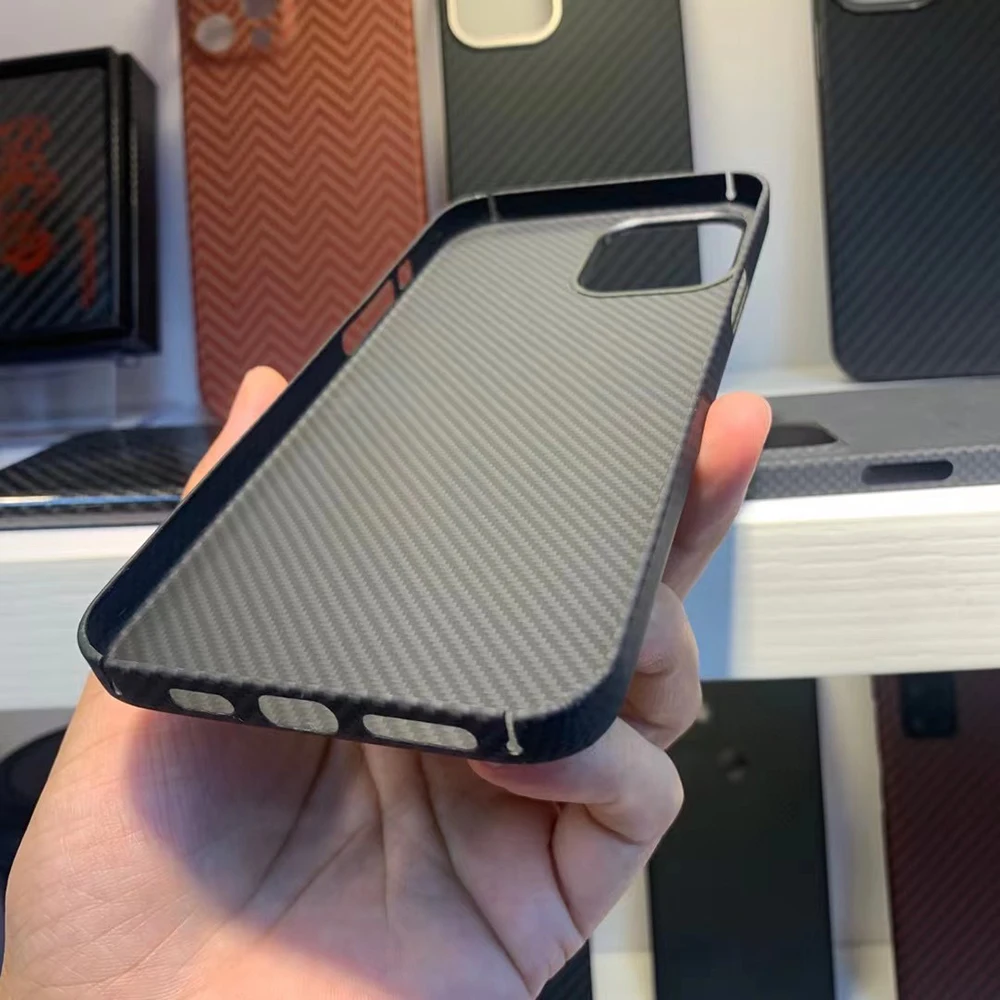 Чехол для телефона из углеродного волокна YTF-carbon 600D iPhone 12 Pro Max ультратонкий