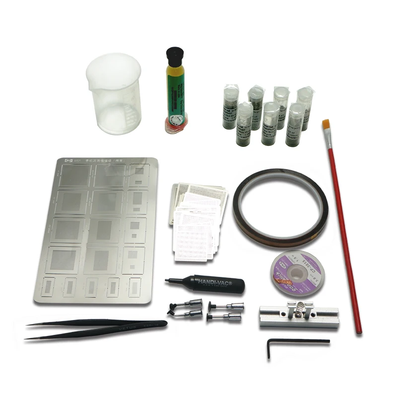 

Комплект для реболлинга LY BGA, универсальные трафареты для паяльной пасты, шарики для ремонта SMT